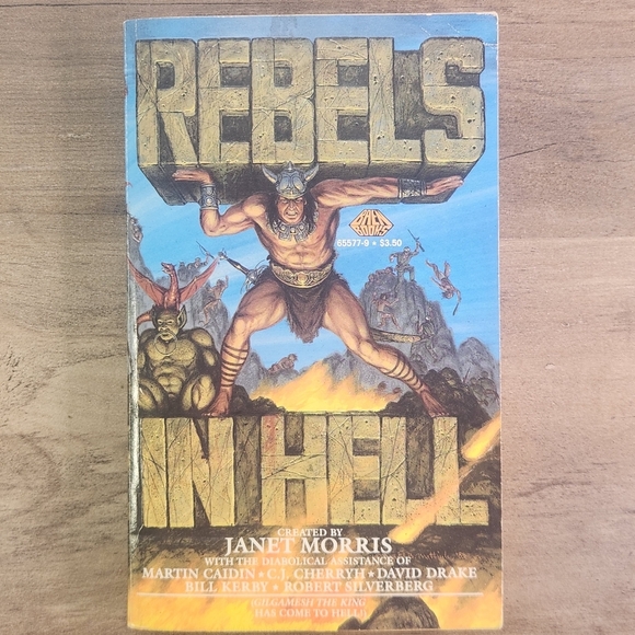 2 1980s Fantasy Books By Janet Morris Heroes in Hell Rebels in Hell - Picture 9 of 10